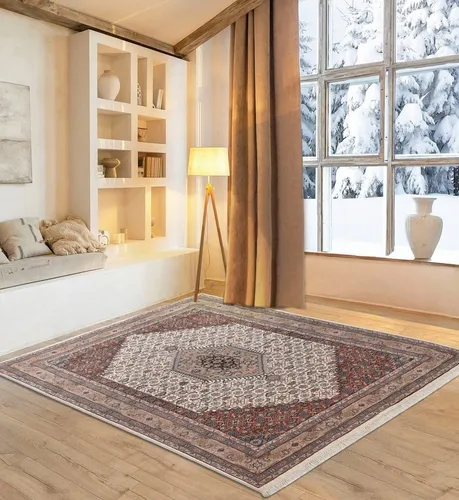 my home Orientteppich BB Oriental, rechteckig, handgeknüpft aus reiner Wolle - Kurzflor-Teppiche mit orientalischem Design, bietet natürliche Wärme und Strapazierfähigkeit für Wohnzimmer, Schlafzimmer und Esszimmer.