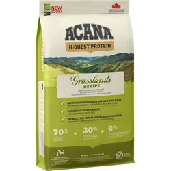 ACANA REGIONALS Grasslands Dog 11,4kg - Hochwertiges Hundefutter - Hundefutter inspiriert von Kanadas Weideländern, mit frischem Lamm, Freiland-Ente und wild gefangenem Hecht für eine ausgewogene Ernährung.