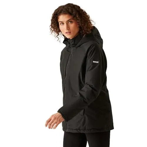 Regatta Womens Wentwood X 36 Blk - Hochwertige Damen Wanderjacke - Funktionsjacken: Wasserdichte und leichte 3-in-1 Wanderjacke mit ergonomischem Schnitt für maximale Bewegungsfreiheit und einer warmen Steppjacke im Inneren.