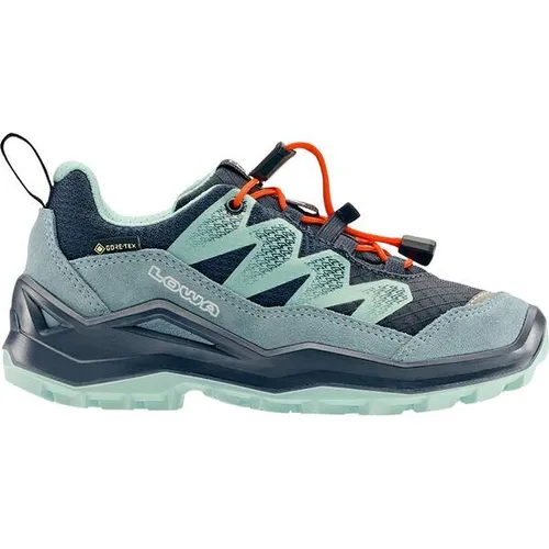 Lowa Maddox Pro GTX LO JR navy/smk blue (6968) 29 - Wanderschuhe für Kinder mit wasserdichter GORE-TEX Membran, ideal für abenteuerlustige Entdecker. Komfortabel, leicht und robust für jedes Wetter.