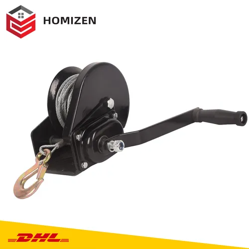 540kg Handseilwinde Seilwinde 10m Bootswinde Anhänger Handseilzug Selbsthemmende