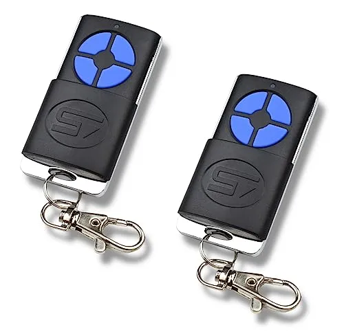 Handsender Hörmann 868 MHz kompatibel | Ersetzt HSM4 HSE2 HS4 | Funk Fernbedienung für HSM HS 4 | Garagentoröffner | Garagentor Fernbedienung | Remote Control | Handsender für Garagentor 2 x