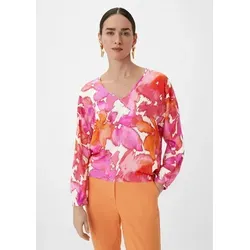 comma Langarmbluse Bluse Bluse mit Fledermausärmeln rosa 42 EU