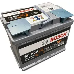 Bosch S5 A05 Autobatterie AGM 12V 60Ah 680A für Start-Stopp-Systeme - Hochleistungs-Autobatterie mit AGM-Technologie für Autos mit Start-Stopp-System. 60Ah Kapazität und 680A Kälteprüfstrom für zuverlässigen Start auch bei extremen Bedingungen.