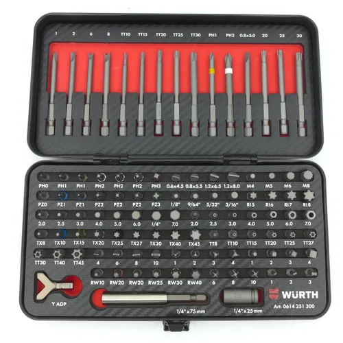 Würth Sicherheitsbit Sortiment 105-tlg