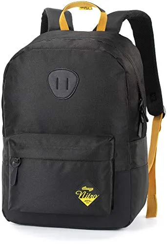 Nitro Urban Classic Old School Daypack - Sportlicher Alltagsrucksack mit gepolstertem Laptopfach für 15