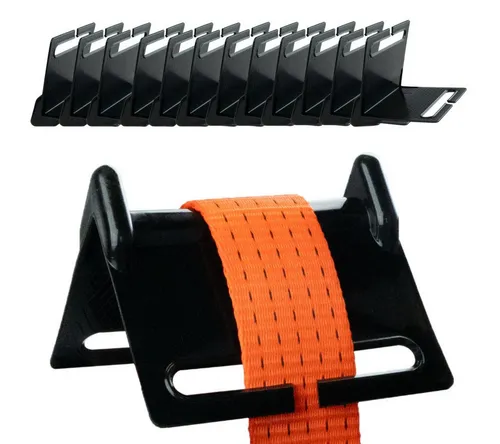 MCS CARGO SECURITY Zurrgurt MCS Kantenschoner 12er Set für Gurte von 2,5-10cm Breite, schwarz (12-St)