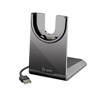 Poly Ladeschale für Voyager Focus 2 und Voyager 4300 Headsets - Praktische Ladeschale für Voyager 4300 und Focus 2 Headsets. Bequeme USB-C Aufladung in elegantem Schwarz für optimalen Komfort.