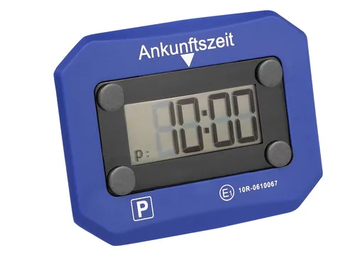 Elektronische Parkscheibe Digitale Parkuhr Blau