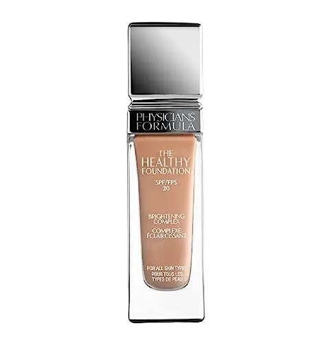 Physicians Formula The Healthy Foundation, Langanhaltende, Leichte und Aufbaubare Flüssig-Foundation mit Satin-Finish, Farbton LN3