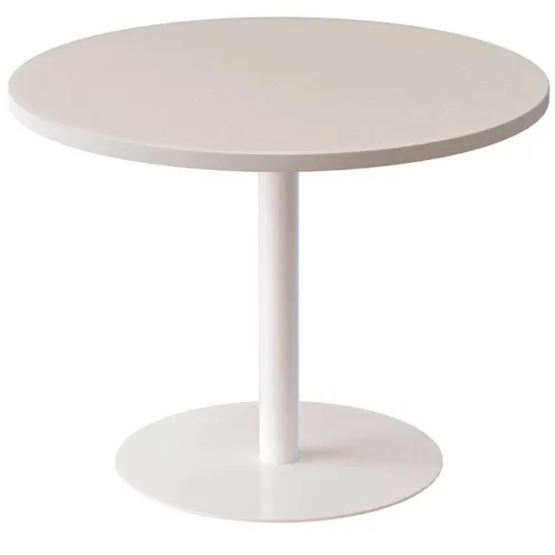 Paperflow Beistelltisch easyDesk Weiß 800 x 800 x 600 mm - Couchtisch aus robustem Melamin, ideal für moderne Wohnräume. Mit kompakten Maßen von 60 x 60 x 80 cm bietet er vielseitige Nutzungsmöglichkeiten.