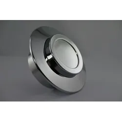 Wasserzähler Abdeckung chrom  mit Bilnddeckel passend zu KOAX, Metrona 307/2, Techem Vario-S, ABB, Pollumuk