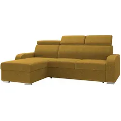 Mirjan24 Ecksofa Gelb, 5-Sitzer L-Form in gelb von Mirjan24