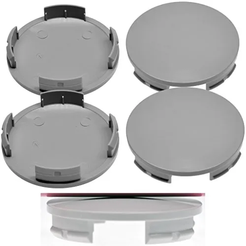RKC 4X 54 mm Nabenkappen Felgen Deckel Radnaben Kappen Grau Gewölbt für Suzuki