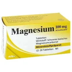 Magnesium 100 mg Jenapharm Tabletten - Arzneimittel zur Unterstützung der Muskelfunktion, ideal bei Magnesium-Mangel und zur Förderung des Wohlbefindens.