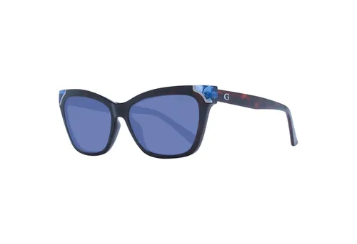 Guess Damen Sonnenbrille GU7840-53W – Elegantes Cat-Eye Design - Sonnenbrille mit Cat-Eye Rahmen, 100% UV-Schutz, leichtem Kunststoff und modernem Havana Dekor. Ideal für stilbewusste Damen, die Mode und Funktionalität schätzen.