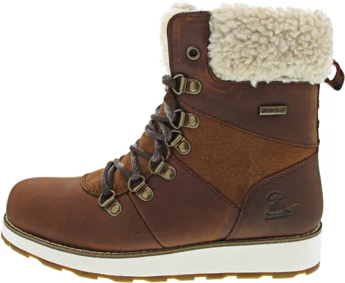 Kamik Arielf Stiefel Damen braun - Wanderschuhe mit rutschfester Laufsohle, wasser- und windabweisend, ideal für Outdoor-Abenteuer und komfortabel durch herausnehmbares Fußbett.