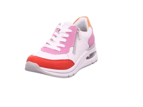 Remonte Elisabeth Hurley-Collection Keilsneaker - Sneaker mit herausnehmbarer Soft-Einlage für optimalen Komfort, sportliches Design in bunt mit 5,5 cm Keilabsatz und gepolsterter Innensohle.