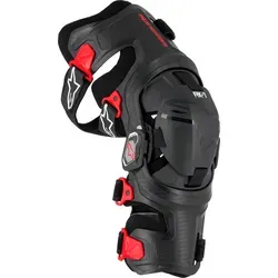 Alpinestars RK-7 Plasma Knieorthesen XL, schwarz-rot - Protektoren mit optimaler struktureller Integrität und Komfort, reduzieren Verletzungsrisiken und bieten exzellenten Aufprallschutz durch Nucleon Plasma Knieprotektor.