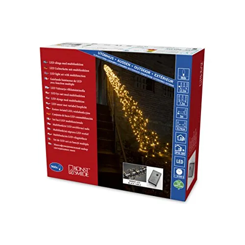 Konstsmide Micro LED Büschellichterkette Cluster in orange von Konstsmide