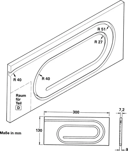 Standard Rollladenschnecke mit transparentem Kunststoffgleitprofil