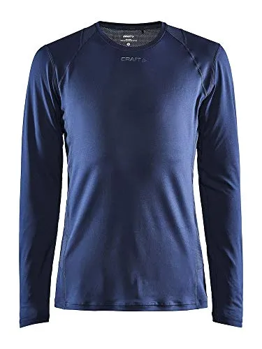 Craft Herren Training Advance Essence Langarmtrikot, Blaze, L - Herren Laufshirt Langarm mit feuchtigkeitstransportierendem Material, ideal für intensives Training und hohen Komfort.