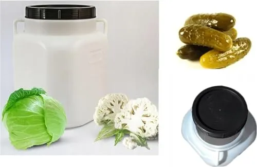 lilawelt24 Plastikfass,20L Fass aus HDPE-Kunststoff, Deckelfass, Spundfass, Kunststofffass, Universalfass, Wasserfass, Weithalsfass Lebensmittelfass