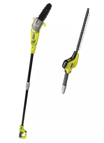 Ryobi RP750450 - Teleskop-Heckenschere mit 750W Motor - Heckenschneider mit elektrischem Antrieb und Teleskopschaft (180-270 cm) für müheloses Schneiden von Ästen bis 18 mm Durchmesser. Automatische Schmierung und Dual-Action-Klingen sorgen für optimale Leistung.