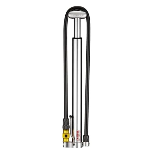 Lezyne Minipumpe CNC Micro Floor Drive, Silber - Luftpumpen, kompakte und leichte Pumpe mit maximalem Druck von 160psi, ideal für unterwegs und aus Aluminium gefertigt.