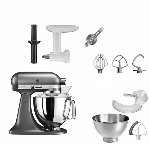 KitchenAid 4,8 L 5KSM175 Artisan Küchenmaschine Cookielover mit Fleischwolf - Küchenmaschine mit 4,8 L Schüssel, ideal für kreative Bäcker. Inklusive Fleischwolf und Spritzgebäckvorsatz für vielfältige Rezeptideen.