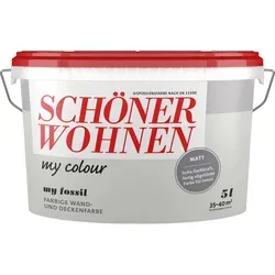 Schöner Wohnen My Colour My Fossil matt 5 l - Farben – lösemittel- und weichmacherfreie Dispersionsfarbe, ideal für Neu- und Renovierungsanstriche, hoch ergiebig und leicht zu verarbeiten, für ca. 35-40 m².