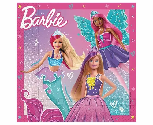 Barbie Fantasy Papierservietten 33x33cm 20Stk