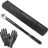 STAHLWERK Drehmomentschlüssel TW-210 ST | Präzises Arbeiten von 28-210 Nm - Drehmomentschlüssel für präzises Festziehen von Schrauben mit Mikrometerskala, 1/2