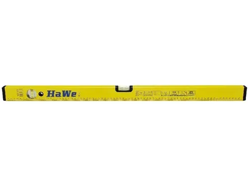 HaWe Alu-Wasserwaage 80cm Messwerkzeug Schlagfest Winkelmesser 2 Libellen