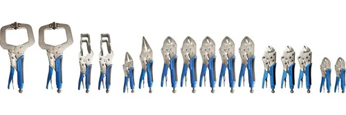 Brilliant Tools BT065016 Feststellzangen Gripzangen-Satz - 16-teilig, hochwertige Qualität Made in Germany für Heimwerker und Profis