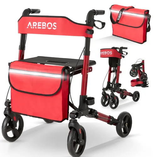 Arebos Leichtgewicht Rollator Aluminium