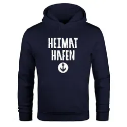 MoonWorks Herren Hoodie Hafen Anker Navy XXL - Kapuzenpullover für Herren, ideal für raues Wetter, aus super softem Material für angenehmen Tragekomfort mit lässigem Schnitt und praktischer Kängurutasche.