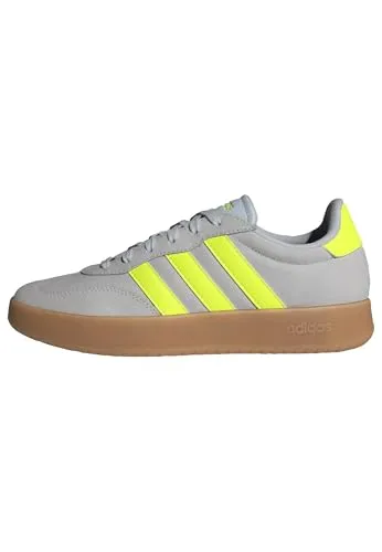 adidas Damen BARREDA Shoes - Halo Blue/Lucid Lemon, 40 EU - Damen-Sneaker mit regulärer Passform und klassischem T-förmigem Overlay, ideal für stilvolle Freizeitlooks und optimalen Tragekomfort.