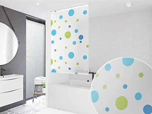 KS Handel 24 Basic DUSCHROLLO Modell Sylt 100x240 cm DUSCHVORHANG Weiss GRÜN BLAU! Shower Rollo Curtain