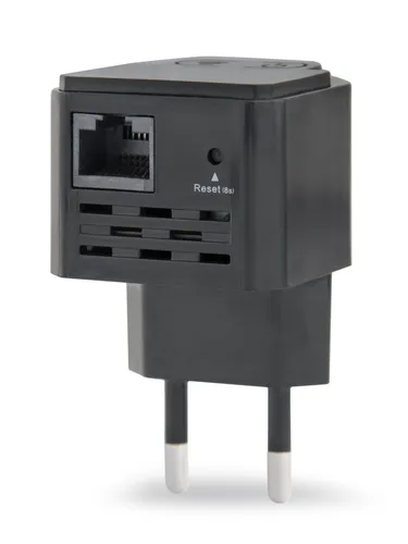 Gembird WNP-RP300-03-BK Wi-Fi Range Extender - Erweitert Ihr WLAN-Signal zuverlässig, 100Mb LAN-Anschluss, ideal für eine stabile Internetverbindung im ganzen Haus.