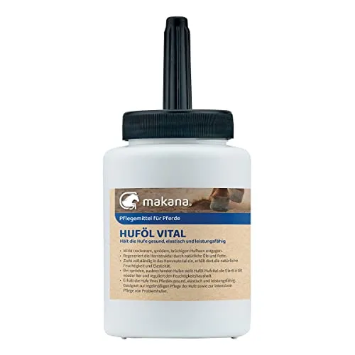 Makana Huföl Hufvital Oleogel, 500 ml Spenderflasche mit Pinsel (1 x 0,5 l)