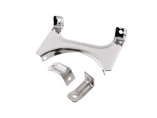 Set: Gepäckträgeraufnahme + Halter in Chrom in silber von FEZ