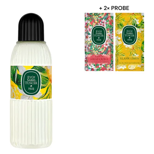 Produktbild Eyüp Sabri Tuncer Klassik Limon 400ml Kölnisch Wasser Kolonya +2 Gratis Dufttüch