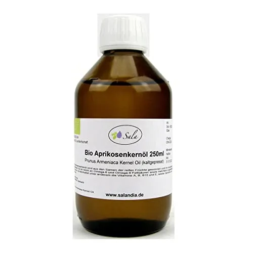 Sala Aprikosenkernöl Prunus Armeniaca kaltgepresst BIO (250 ml Glasflasche)