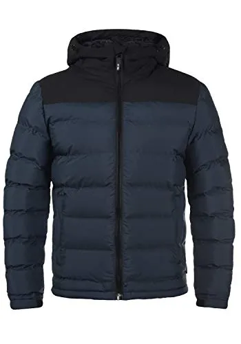 Indicode IDGaius Herren Winterjacke mit Kapuze - Funktionsjacke aus recyceltem Polyester, ideal für kühle Tage - nachhaltig und stylisch für jeden Anlass.