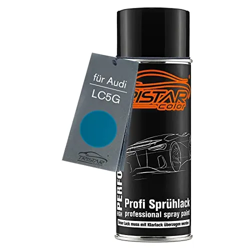 TRISTARcolor Autolack Spraydose für Audi LC5G Coastal Blue Perl Basislack Sprühdose 400ml