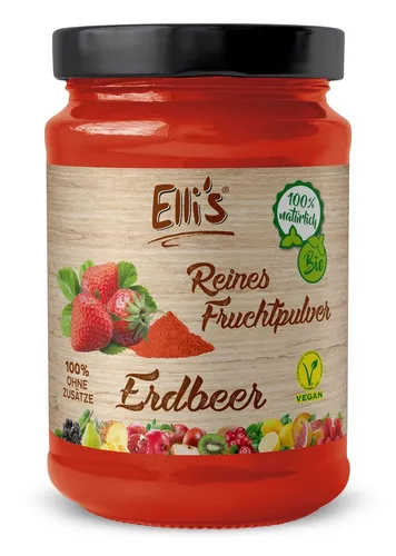 Fruchtpulver Erdbeere  - natürliches Fruchtpulver aus der reinen Frucht