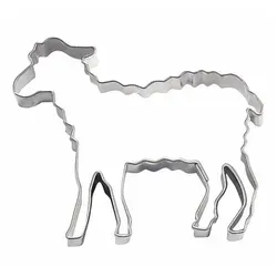 STÄDTER Ausstechform Lamm Schaf 5 cm, Edelstahl silberfarben