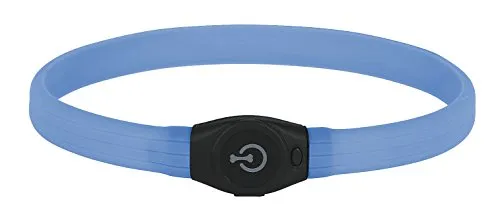 Kerbl Pet Maxi Safe LED-Halsband Langhaar, blau, 65x2,5cm