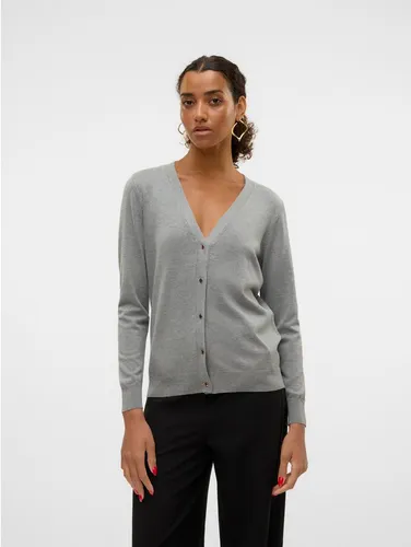 VERO MODA VMSILJE LS V-Neck Cardigan GA NOOS von VERO MODA